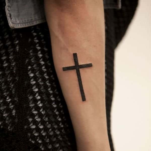 basic cross tattoos designs